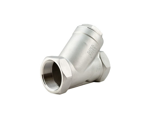 PTFE सीट स्टेनलेस स्टील वसंत जाँच वाल्व 304SS वसंत बसपा अंत 316SS कोण बैठा है