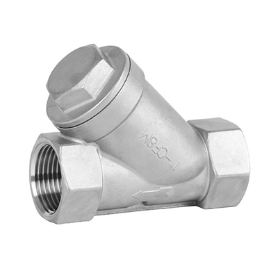 1/2--4" CF8M स्टेनलेस स्टील Y प्रकार महिला धागा स्ट्रेनर NPT BSPT PT BSP