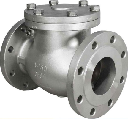 Flanged DIN DN50 DN100 DN200 PN25 स्प्रिंग लोड कास्ट WCB पिस्टन ग्लोब चेक वाल्व