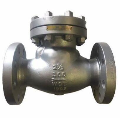 Flanged DIN DN50 DN100 DN200 PN25 स्प्रिंग लोड कास्ट WCB पिस्टन ग्लोब चेक वाल्व