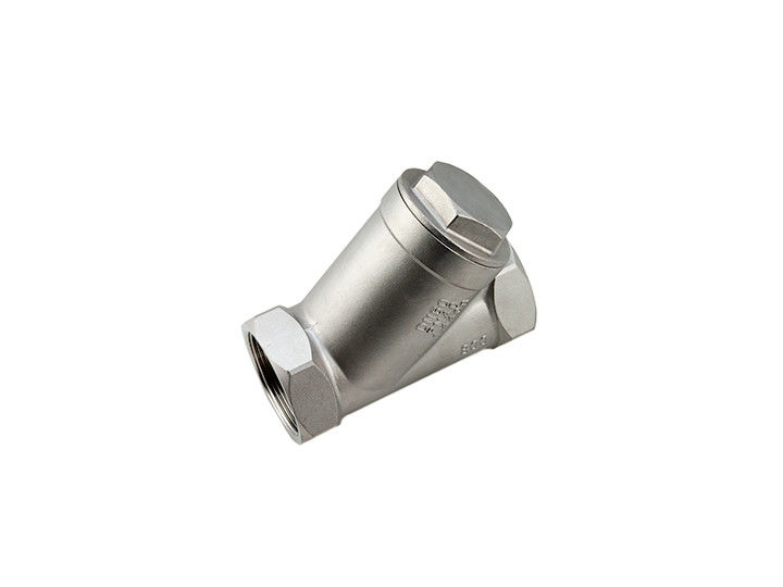 PTFE सीट स्टेनलेस स्टील वसंत जाँच वाल्व 304SS वसंत बसपा अंत 316SS कोण बैठा है